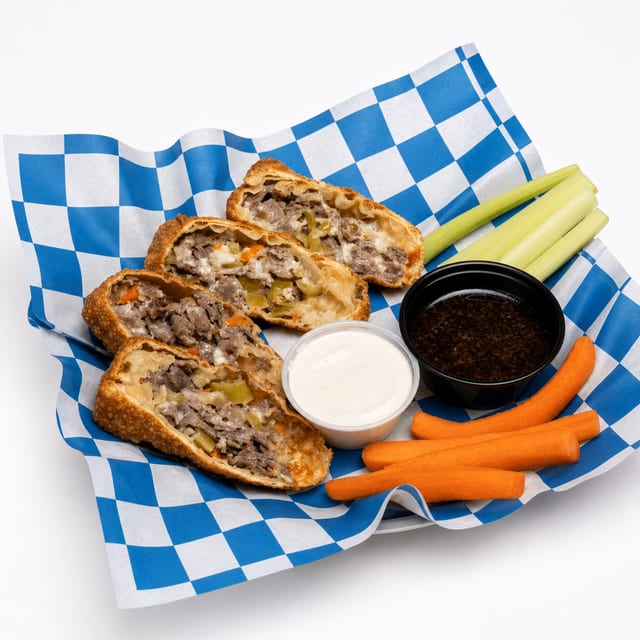 Italian Beef Eggrolls.